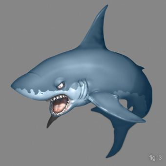 动画鲨鱼特效制作